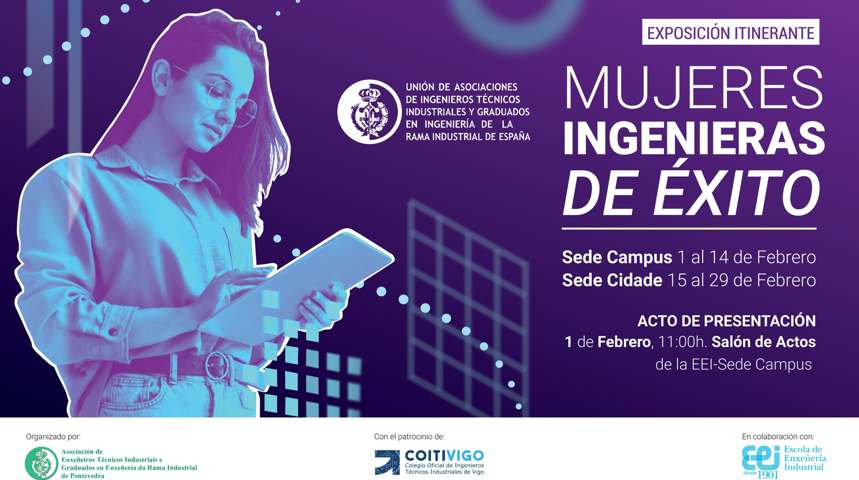 Carátula exposición Mujeres ingenieras de éxito