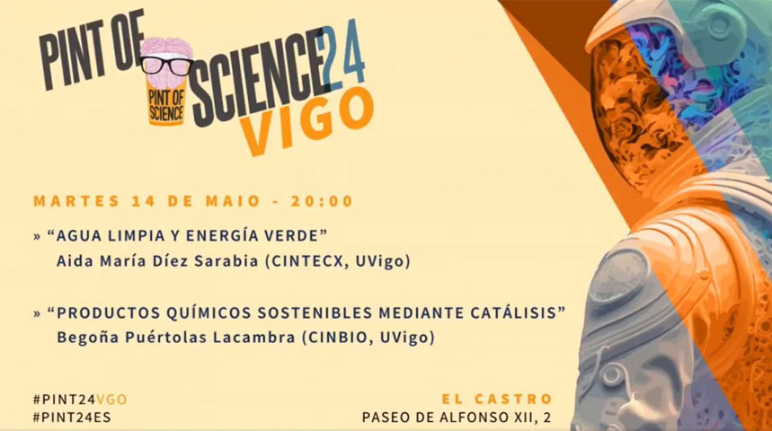 Cartel do evento Pint of science VIgo 2024