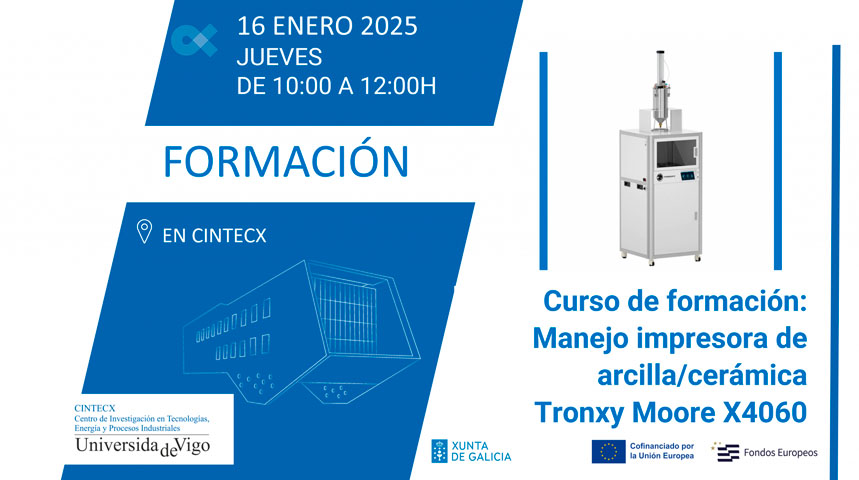 Curso de formación Impresora de arcilla/cerámica Tronxy Moore X4060