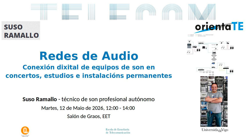 Redes de Audio: conexión dixital de equipos de son en concertos, estudios e instalacións permanentes